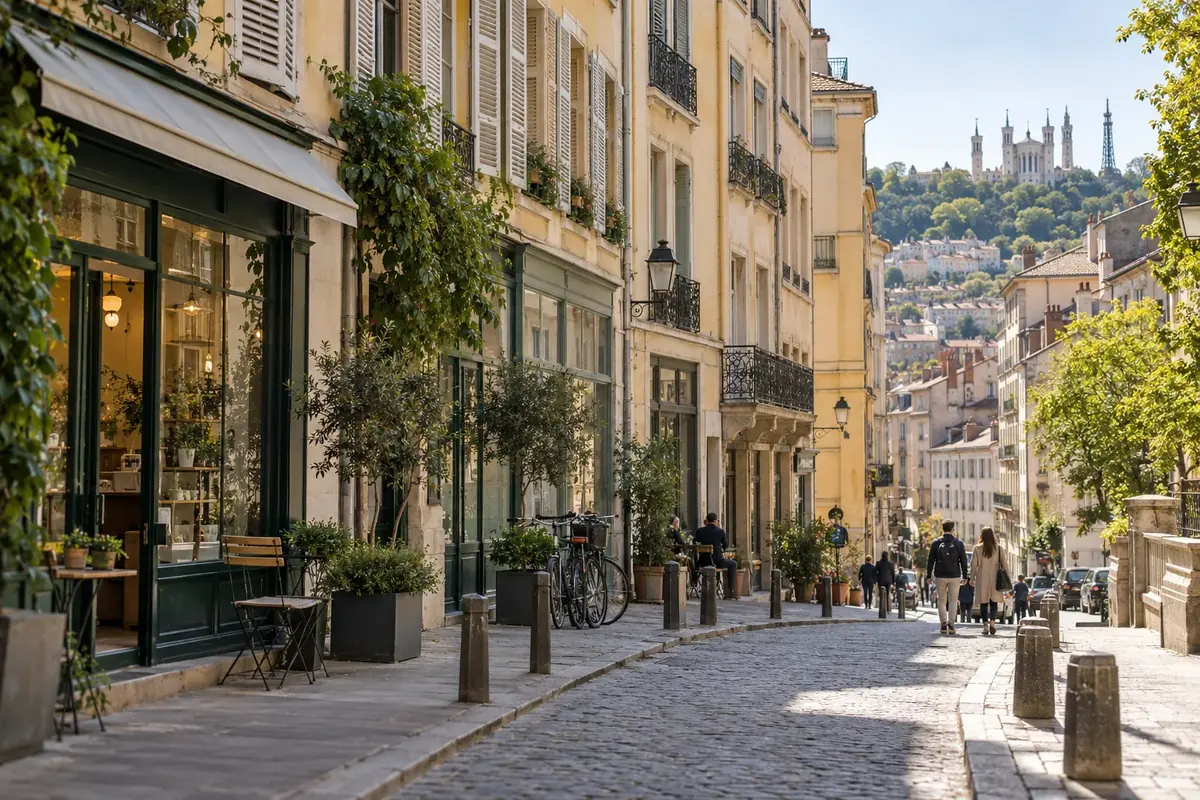 Illustration d’un quartier résidentiel lyonnais